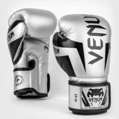 Venum Elite Boxing Gloves -Venum Sales 3cb42ad44427c77af52e2c99e7f66b0a420a3c14 bg elite silver black 1