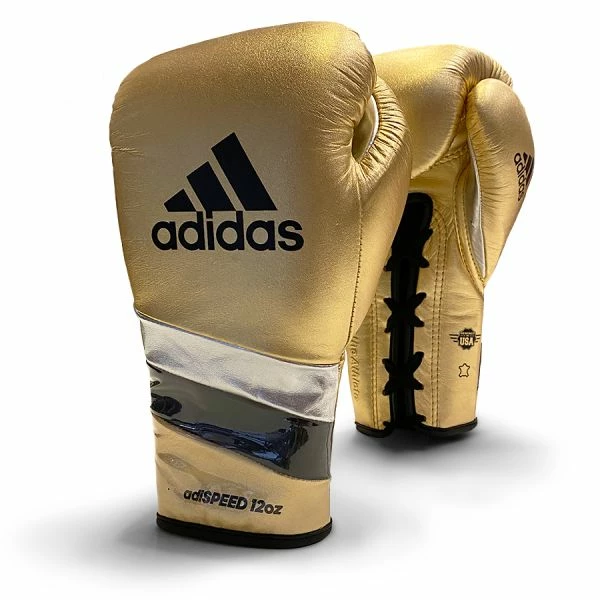 Adidas AdiSpeed Metallic Boxing Gloves - Lace 3 Adidas AdiSpeed Metallic Boxing Gloves - Lace