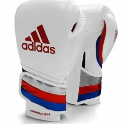 Adidas AdiSpeed Boxing Gloves - Velcro -Venum Sales adispeed velcro white red blue 4