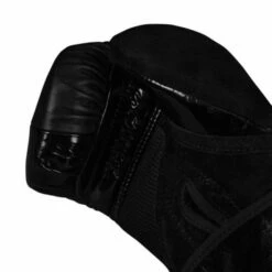 TITLE Black Blast Training Gloves - Velcro -Venum Sales bkbsttg bk 03 2