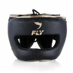 Fly Superbar Headguard -Venum Sales black gold bar front