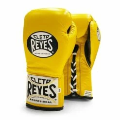 Cleto Reyes 'Safetec' Pro Fight Boxing Glove -Venum Sales cleto safe tec yellow 2