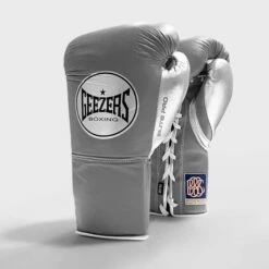 Geezers Elite Pro Fight Gloves - Special Edition -Venum Sales dark grey silver