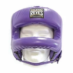 Cleto Reyes Rounded Nylon Bar Headguard -Venum Sales e387u purplefront 1 2
