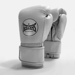 Geezers Elite Pro Training/Sparring Gloves 2.0 - Velcro -Venum Sales elite pro velcro light grey
