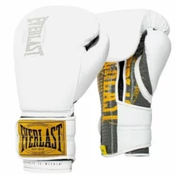 Everlast 1910 Classic Sparring Boxing Gloves - Velcro -Venum Sales everlast 1910 classic sparring boxing gloves velcro white