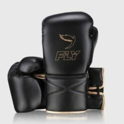 Fly Superlace X Boxing Gloves -Venum Sales fly104 black gold a 5