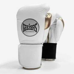 Geezers Halo Training/Sparring Boxing Gloves - Velcro 22 Geezers Halo Training/Sparring Boxing Gloves - Velcro -Venum Sales g160whitegold 3