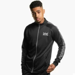 Geezers Poly Tracksuit Top -Venum Sales g2901 black grey 1