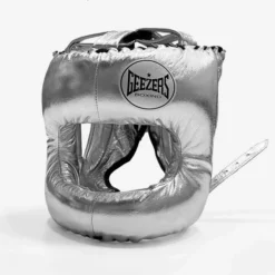 Geezers Elite Pro Bar Faced Headguard -Venum Sales geezers elite pro barfaced headguard silver