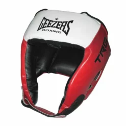 Geezers TRG Training Open Face PU Headguard -Venum Sales geezers trg training open face pu headguard red