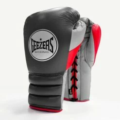 Geezers Halo Training/Sparring Boxing Gloves - Lace -Venum Sales halo live images lace dark grey red