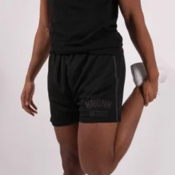 Kronk Single Stripe Detroit Applique Lined Shorts -Venum Sales k2778 black 1