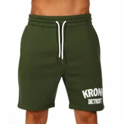 Kronk Detroit Applique Jog Shorts -Venum Sales kronk applique detroit jog shorts khaki 1