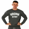 Kronk Detroit Applique Sweatshirt -Venum Sales kronk detroit applique sweatshirt charocal 1