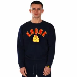 Kronk Gloves Applique Sweatshirt -Venum Sales kronk gloves applique sweatshirt navy 1
