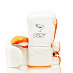 Fly Superlace X Boxing Gloves -Venum Sales lace white orange 1