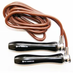Ringside Leather Skipping Rope - Black Handle