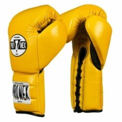 Pro Mex Pro Boxing Gloves V3.0 - Lace -Venum Sales pmtgl3 ye bk 01 3