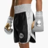 Suzi Wong X Geezers Satin 2 Colour Boxing Shorts -Venum Sales sw1700 black silver 1