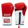 TITLE Boxing Sugar Ray Leonard Signature Leather Sparring Gloves -Venum Sales tb165