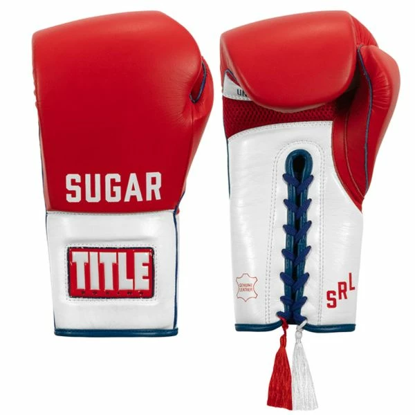 TITLE Boxing Sugar Ray Leonard Signature Leather Sparring Gloves 4 TITLE Boxing Sugar Ray Leonard Signature Leather Sparring Gloves - Image 2