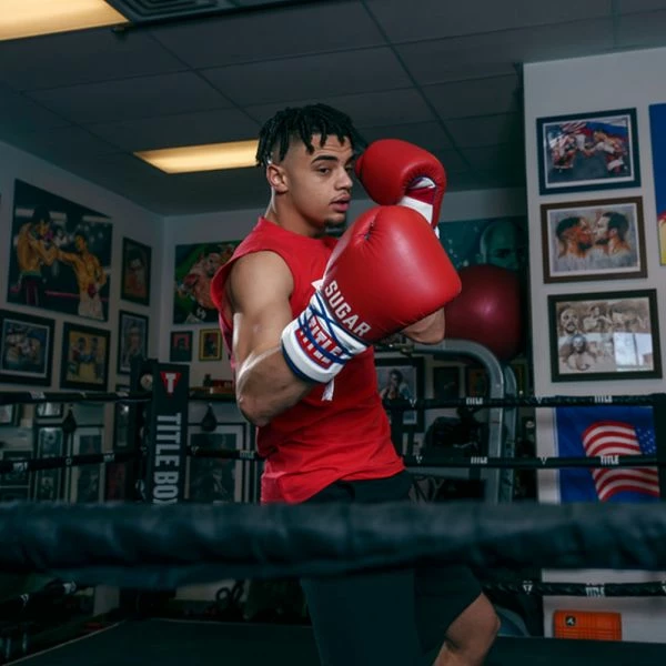 TITLE Boxing Sugar Ray Leonard Signature Leather Sparring Gloves 14 TITLE Boxing Sugar Ray Leonard Signature Leather Sparring Gloves - Image 12