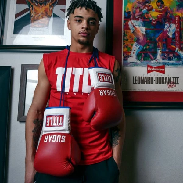 TITLE Boxing Sugar Ray Leonard Signature Leather Sparring Gloves 12 TITLE Boxing Sugar Ray Leonard Signature Leather Sparring Gloves - Image 10