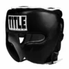TITLE Boxing Leather Sparring Headgear -Venum Sales tb805 black 1