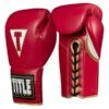 TITLE Boxeo Mexican Leather Training Gloves Quatro - Lace -Venum Sales title boxeo mexican gloves quatro lace red 1
