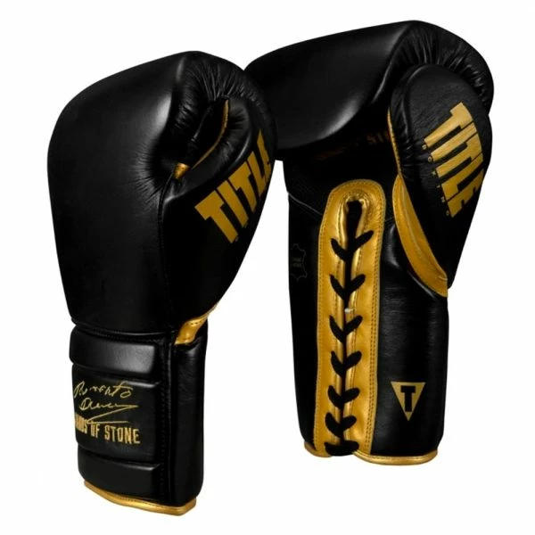 TITLE Boxing Roberto Duran Leather Sparring Gloves - Lace 3 TITLE Boxing Roberto Duran Leather Sparring Gloves - Lace