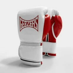 Geezers Hammer Training/Spar Boxing Gloves 2.0 - Velcro -Venum Sales velcro white red