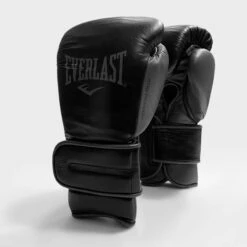 Everlast Powerlock2 Pro Training Boxing Gloves - Hook & Loop -Venum Sales velcro black
