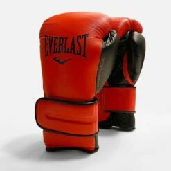 Everlast Powerlock2 Pro Training Boxing Gloves - Hook & Loop -Venum Sales velcro red