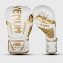 Venum Elite Boxing Gloves -Venum Sales venum elite white gold 1