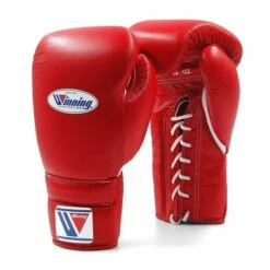 Winning MS Training Lace Boxing Gloves -Venum Sales winning boxing gloves lace red