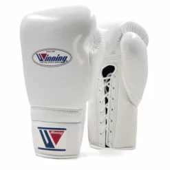 Winning MS Training Lace Boxing Gloves -Venum Sales winning lace boxing gloves white 4